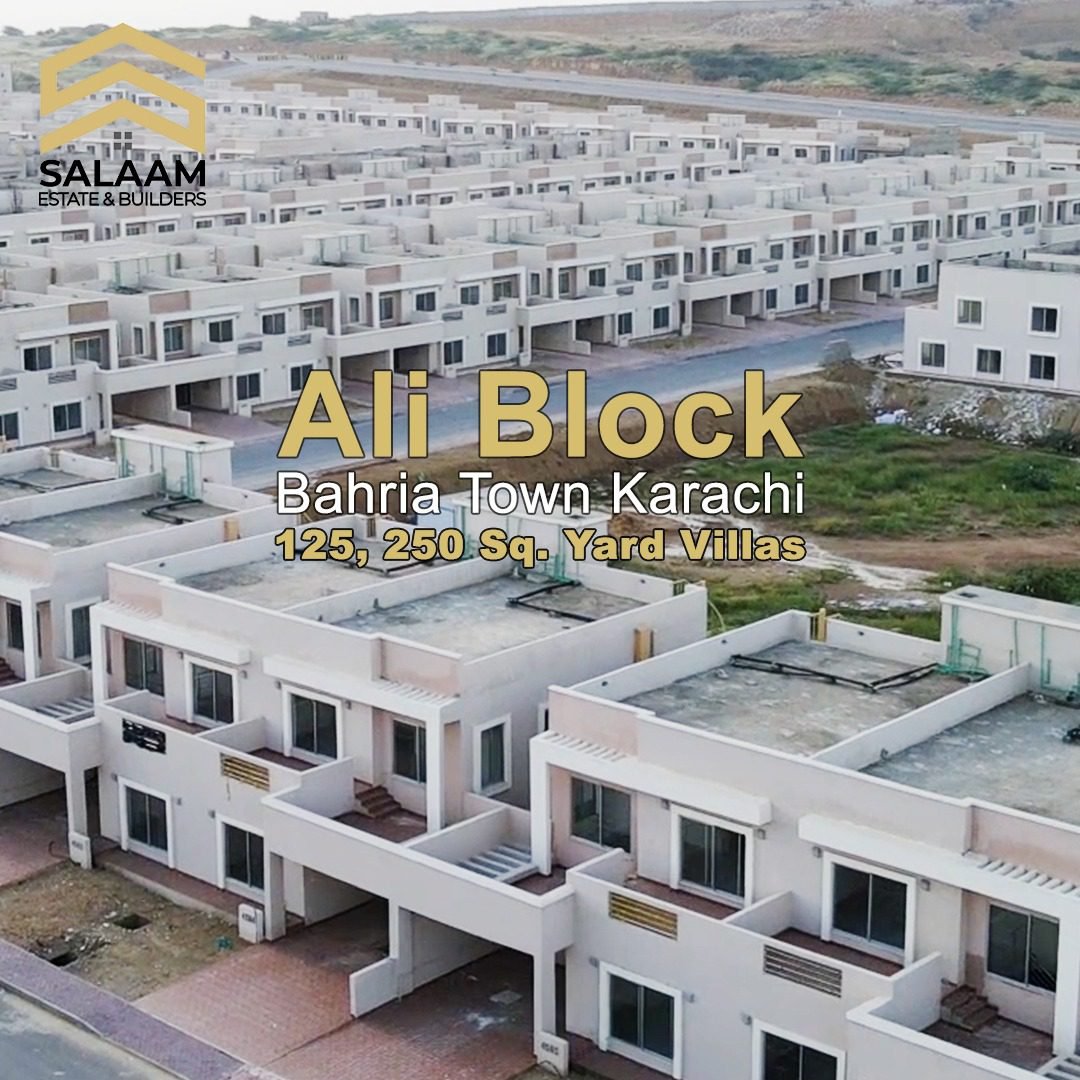 Ali Block Bahria Town Precint 12 (125, 250 sq. yard Villas) Salaam Estate