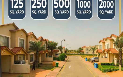 125, 250, 500, 1000 sq yards villas in bahria town karachi