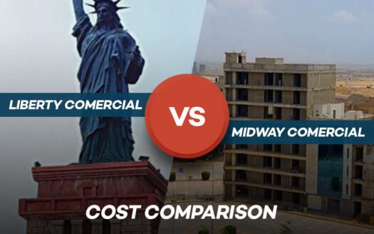 Liberty vs Midway Commercial- Cost Comparison Bahria Town Karachi (1)
