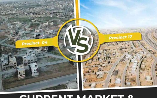 Comparison Precinct 4 VS Precinct 17 Bahria Karachi
